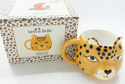 Koffietas met luipaardkop